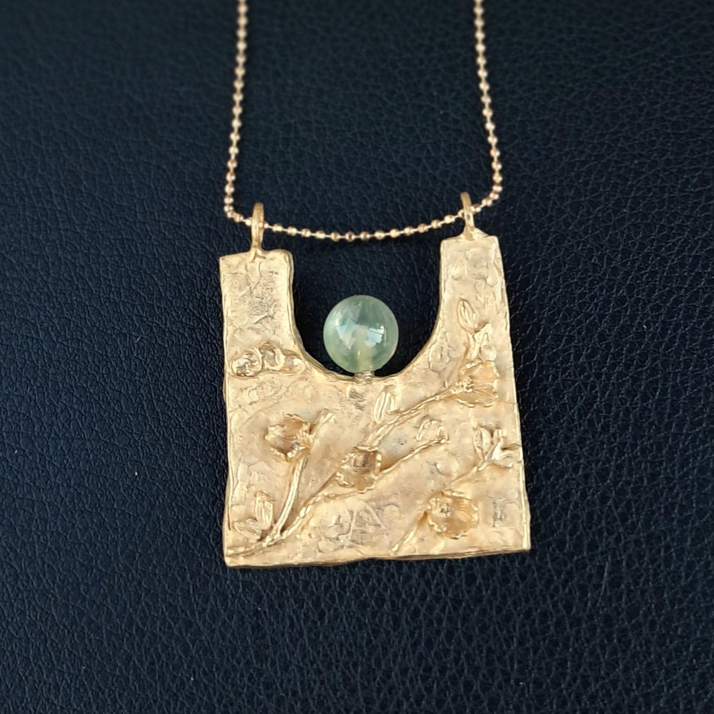 COLLANA MEMORIES FLOWER CON PREHNITE