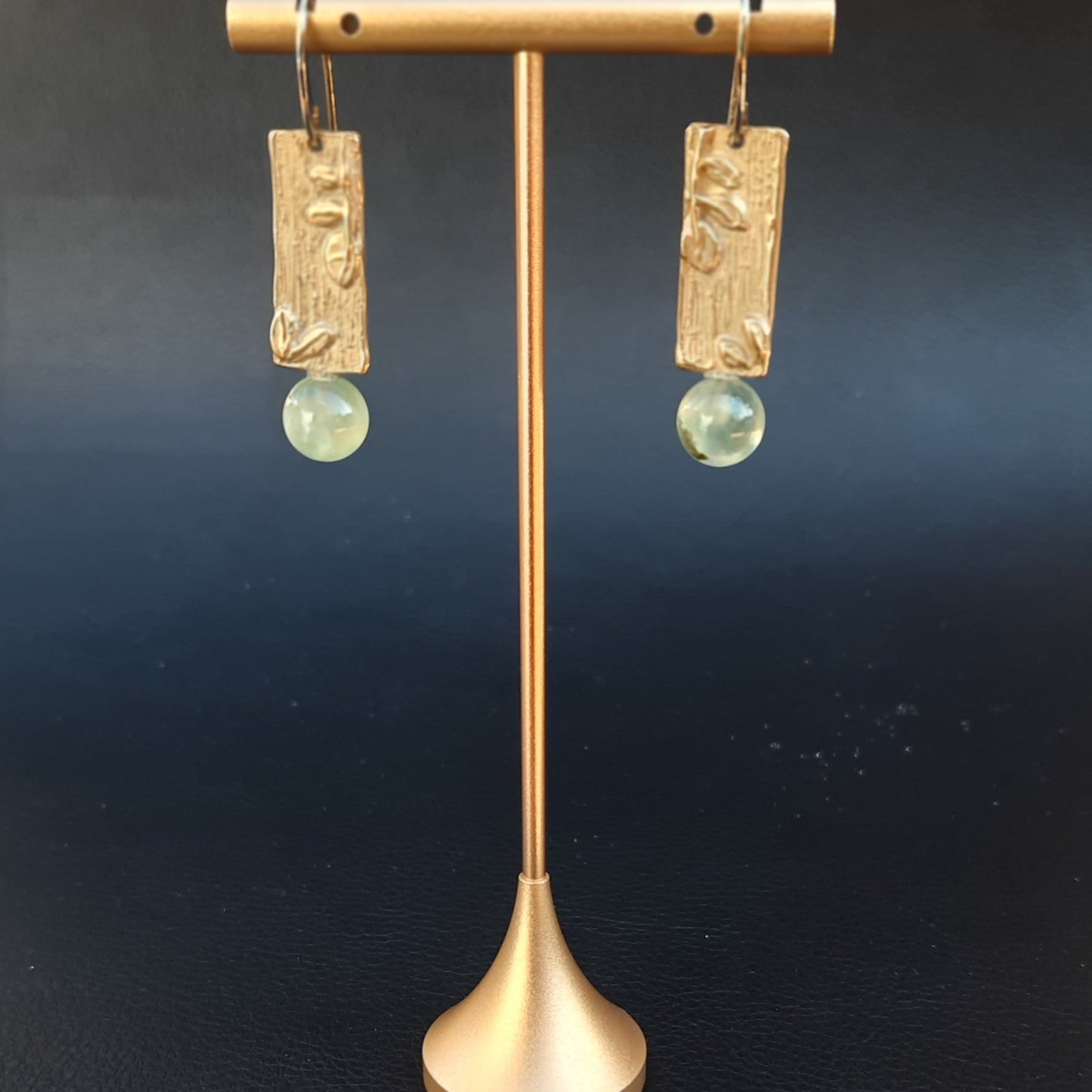 ORECCHINI PENDENTI MEMORIES CON PREHNITE